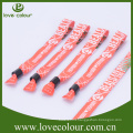 Promotional Custom Logo cloth polyester wristband